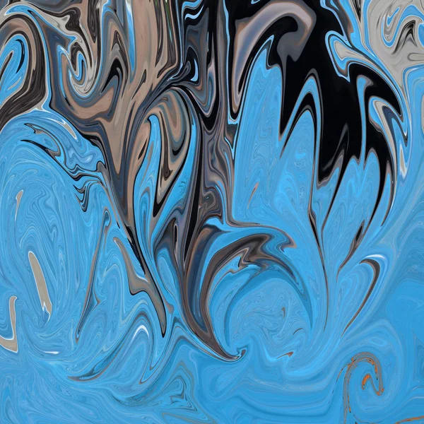 Texture astratta di marmo blu. Sfondo frattale. Arte digitale fantasy . — Foto Stock