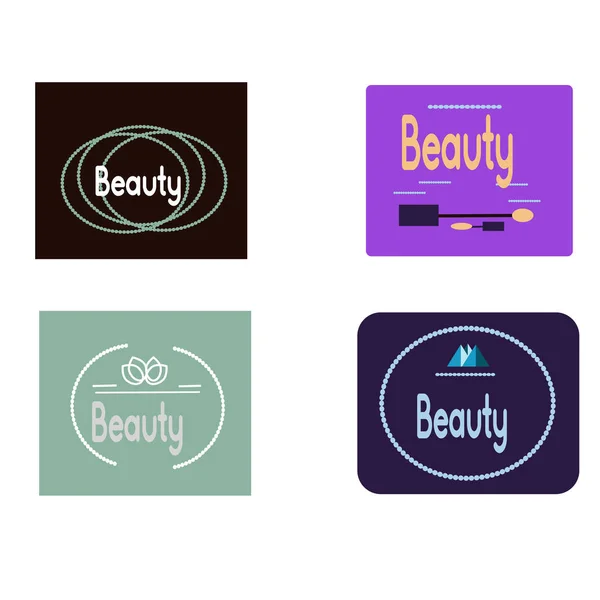 Vector de diseño de flores para spa, boutique, salón de belleza, cosmético, tienda, clase de yoga, hotel y resort — Vector de stock