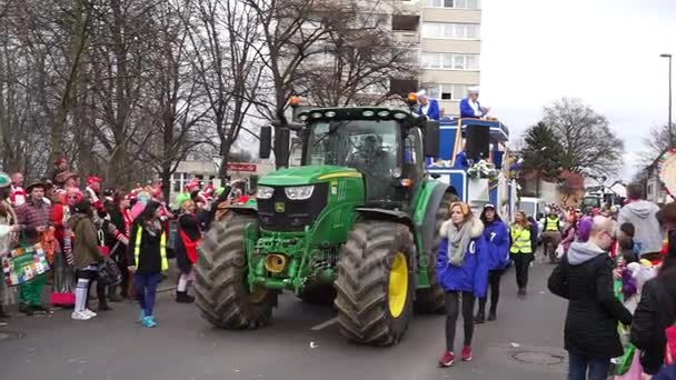 Mardi gras w przedmieściach Kolonii Filmik Stockowy