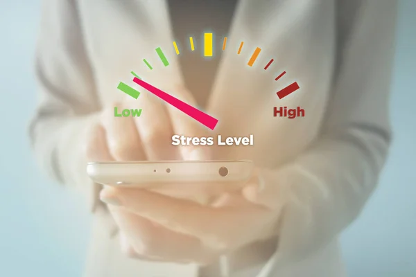 Düşük stres ile Smartphone — Stok fotoğraf