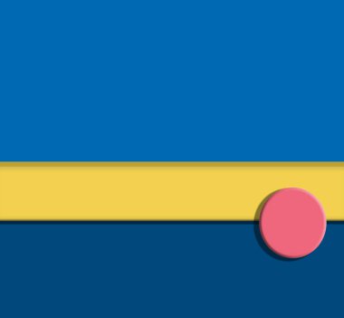 Şekil vektör pankartı tasarımı. Orijinal form üst üste biniyor..