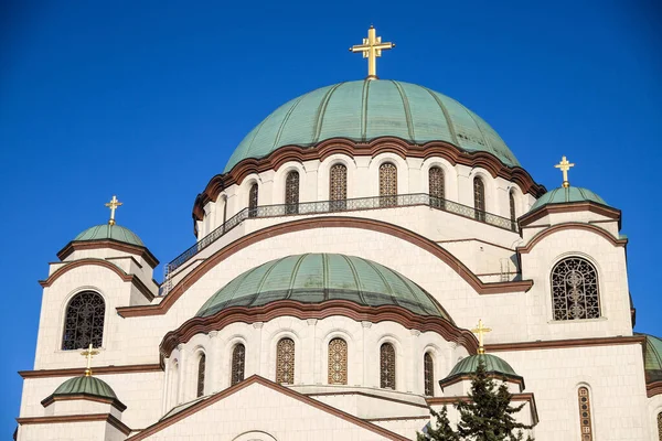 Belgrado Beograd Sérvia 2020 Igreja Santa Sava Igreja Ortodoxa Sérvia — Fotografia de Stock