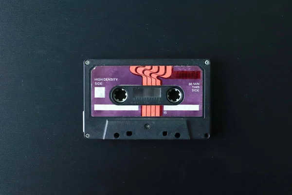 Oude Cassette Oude Verouderde Houten Achtergrond Gesoldeerde Casette Rechtenvrije Stockfoto's