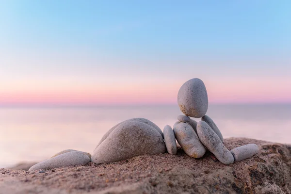 Statuetta femminile di pietre — Foto Stock