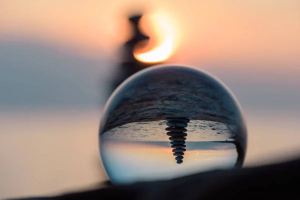 夜の水晶玉 — ストック写真