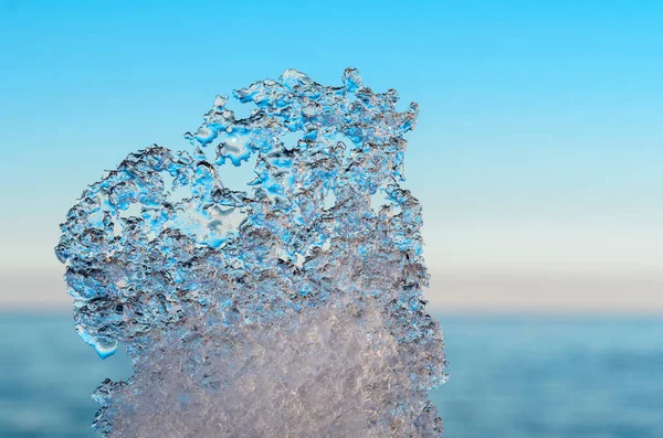 Água do mar congelada — Fotografia de Stock