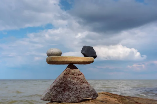 Équilibre sur la côte — Photo