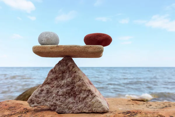 Piedra roja y blanca — Foto de Stock