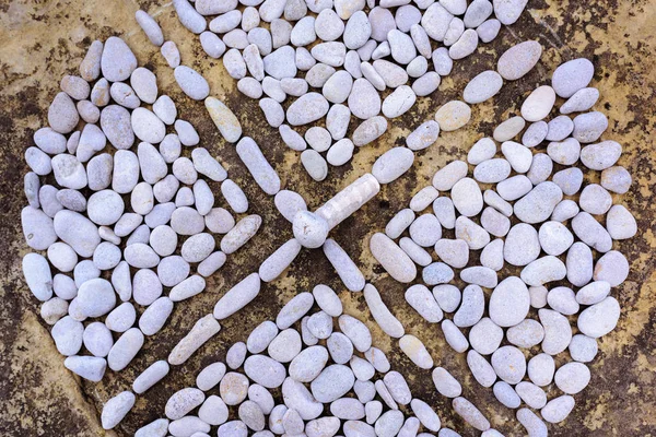 Cruz de seixos — Fotografia de Stock