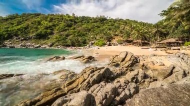 Nui plaj veya saklı cennet beach Phuket Island, Tayland