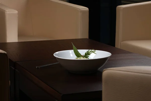 stock image Asian rice food with plate and fork