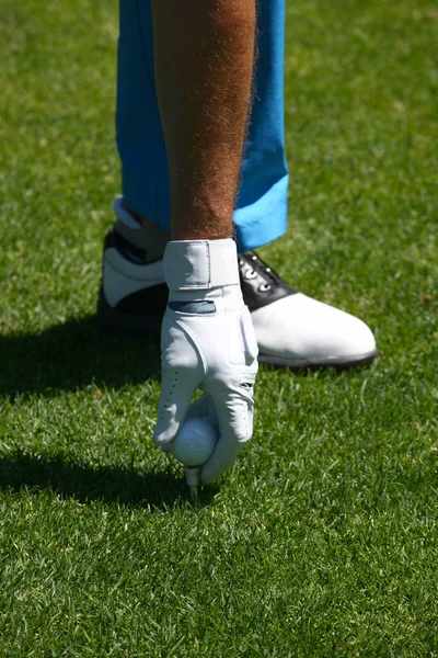 Deporte de golf en un campo de oro en Suiza —  Fotos de Stock