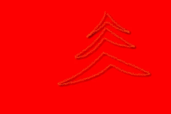Різдвяні ялинки абстрактні дизайни в червоному — стокове фото