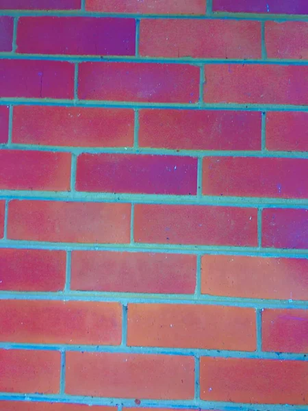 Red Pink Brick Wall Background — Stock Photo, Image