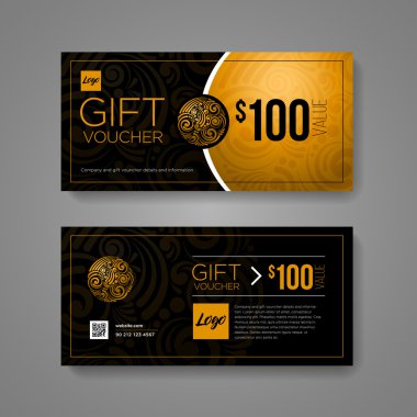 Hediye çeki tasarım şablonu