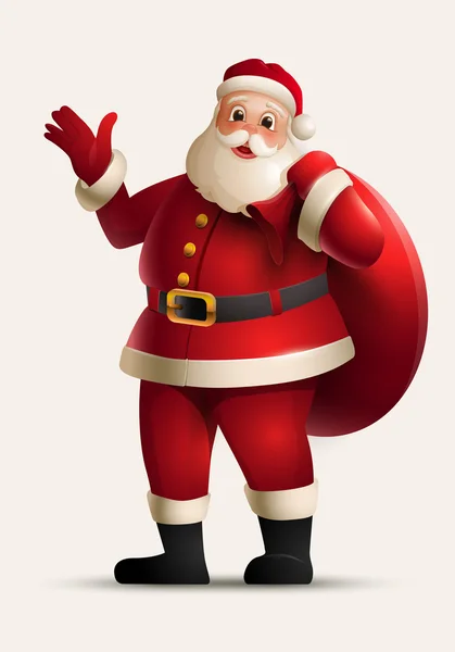 Ilustración vectorial Santa Claus — Vector de stock