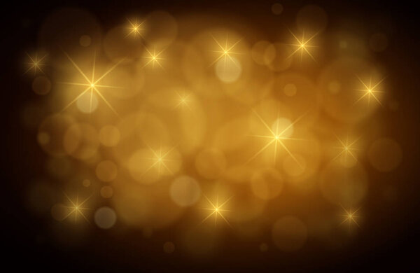 Abstract Gold Defocused Background