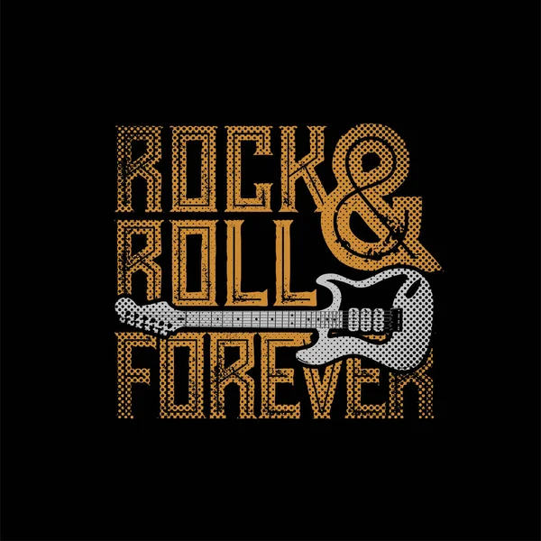 Rock and roll para siempre — Vector de stock