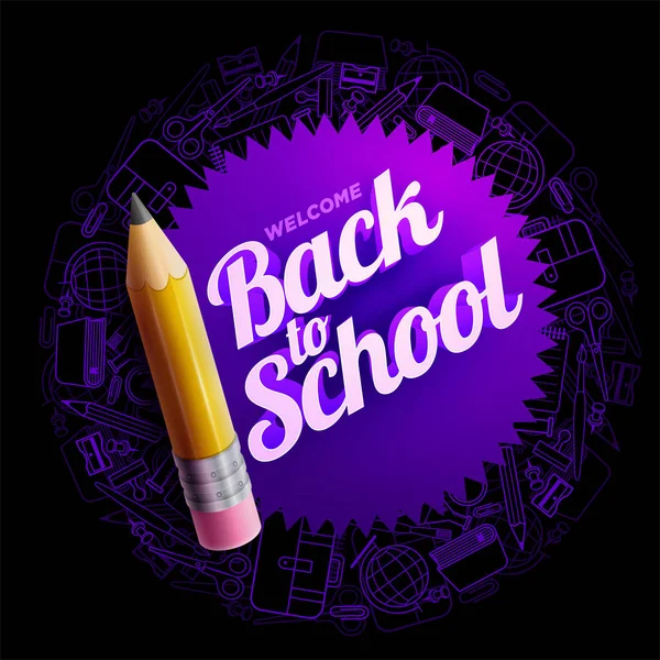 Back To School Design — Stock Vector