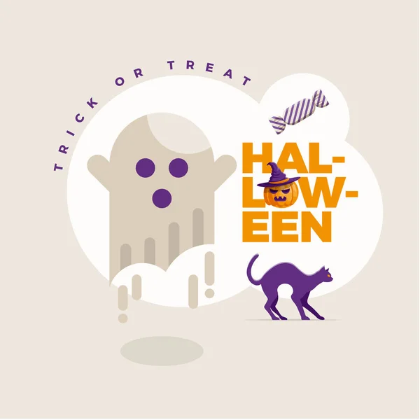 Design de Halloween vetorial — Vetor de Stock