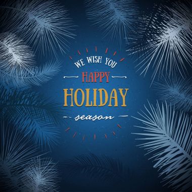 Tatil sezonu tebrik kartı