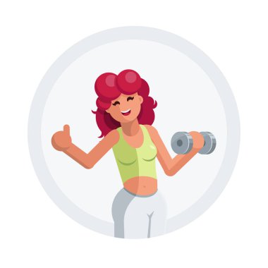 güzel genç jimnastik salonu kadın