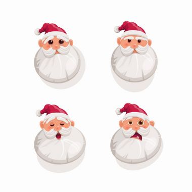 Çizgi film Santa Claus portre