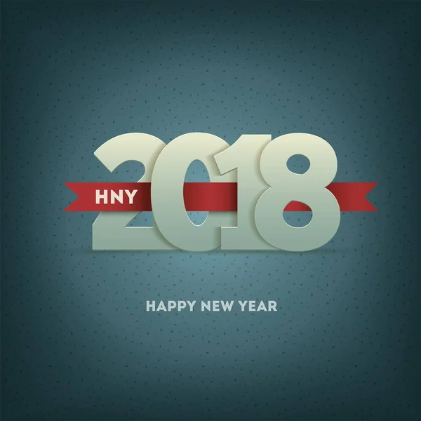 Z życzeniami szczęśliwego nowego roku 2018 — Wektor stockowy