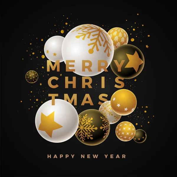 Merry Christmas ontwerpsjabloon — Stockvector