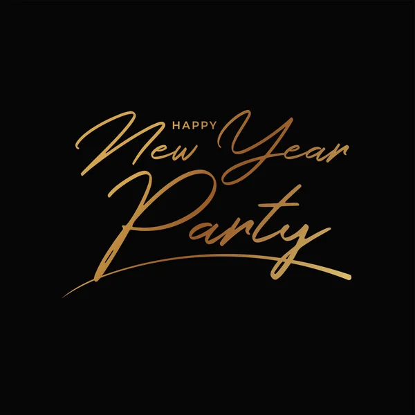 Nový rok Party nápis — Stockový vektor