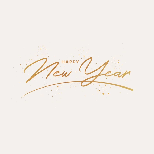 Šťastný nový rok pozdrav card design — Stockový vektor