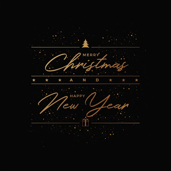 Merry Christmas Greeting Card Design — Stock Vector