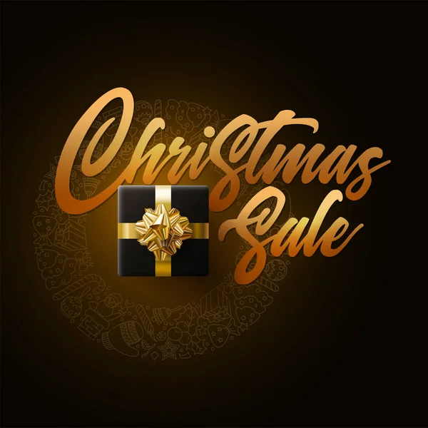 Chrstmas sale design template — 스톡 벡터