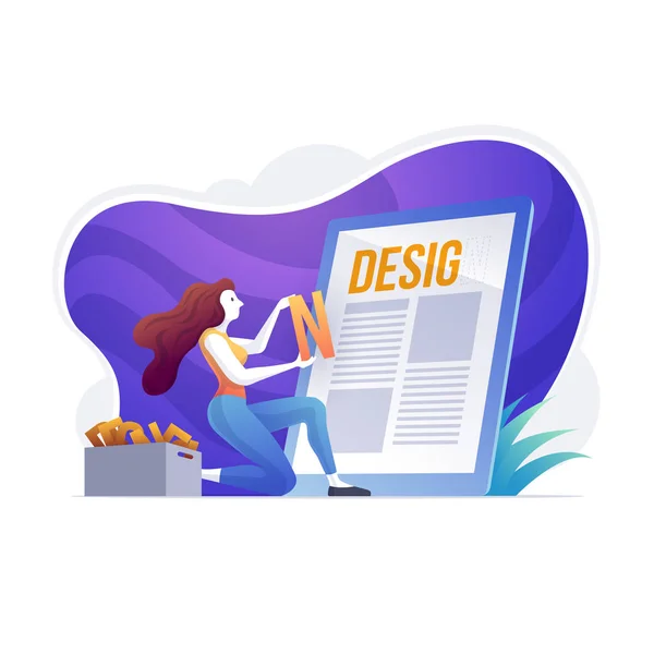 Diseño Gráfico, creativo, diseñador, agencia, idea, publicidad — Vector de stock