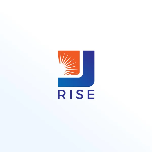 Plantilla Diseño Logotipo Business Rise Ilustración de stock
