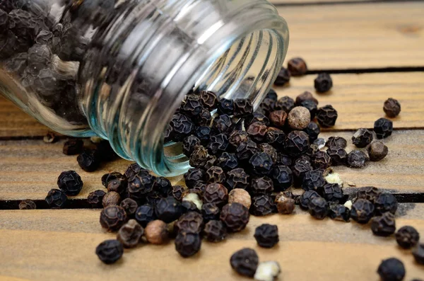 Peppercorn on table — Stock Photo, Image