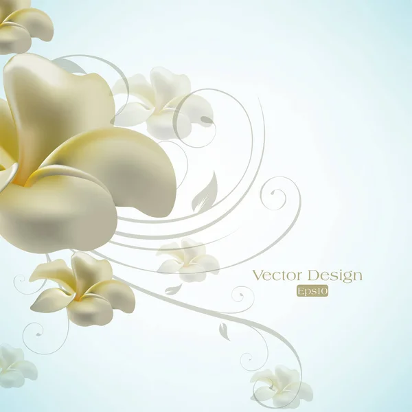 Concept de fleur fond — Image vectorielle