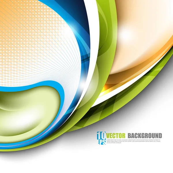 Veelkleurige Golf abstracte achtergrond — Stockvector