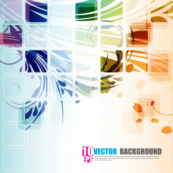 Fondo abstracto onda multicolor — Vector de stock