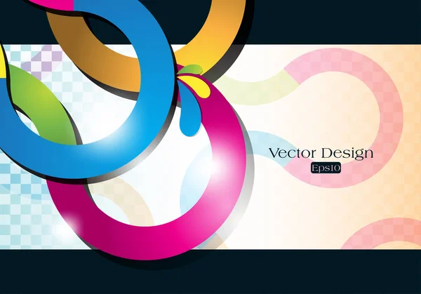 Fondo abstracto onda multicolor — Vector de stock