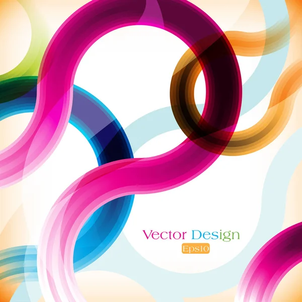 Різнокольоровий хвильовий абстрактний фон — стоковий вектор
