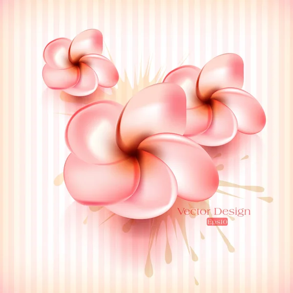 Concept de fleur fond — Image vectorielle