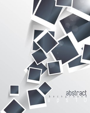 üst üste gelen boş fotoğraf çerçeveleri