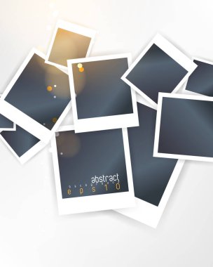 üst üste gelen boş fotoğraf çerçeveleri