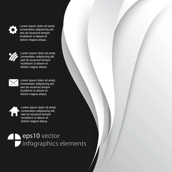 Dalga infographics arka plan