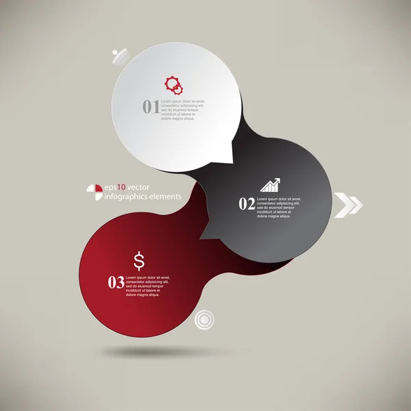 üç aşamalı infographics arka plan