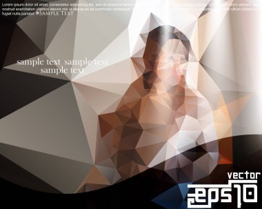 geometrik yüz şablonu 