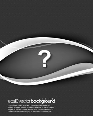 3D soru işareti şablon