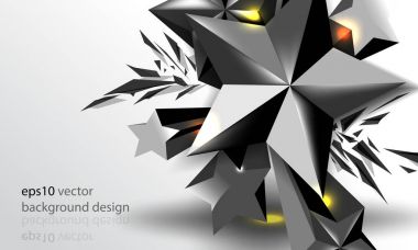 beş köşeli yıldız, sununuz için şablon