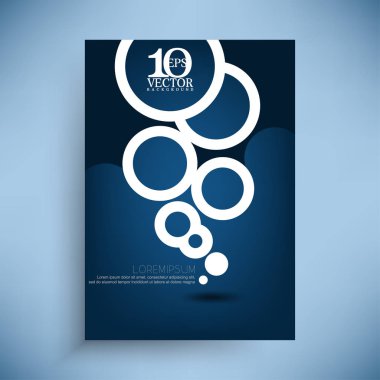 Modern Daire öğeleri iş broşür broşür illüstrasyon geometrik